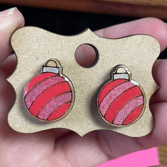 Christmas Ornament stud earrings