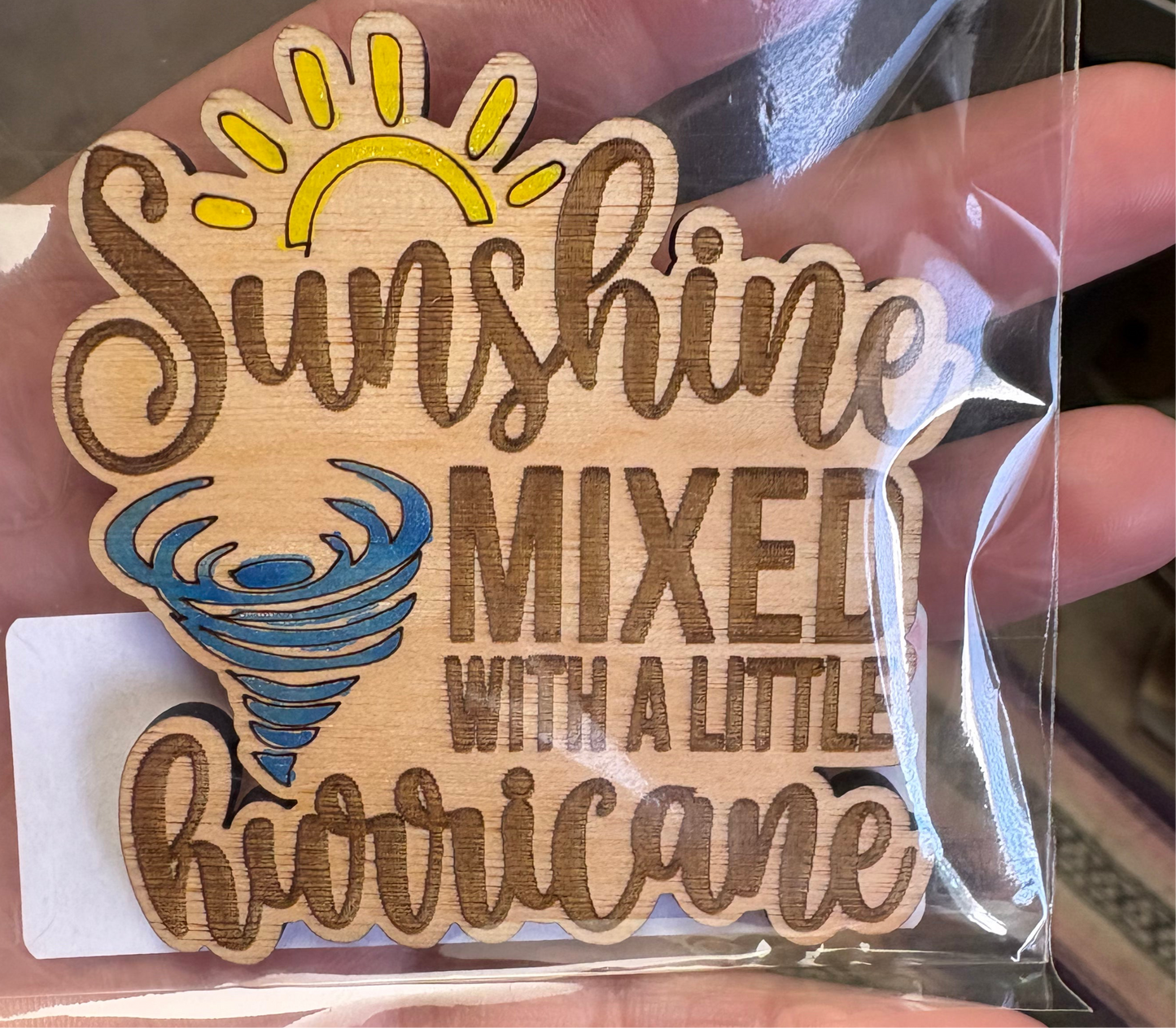 Sunshine mixed with a little hurricane