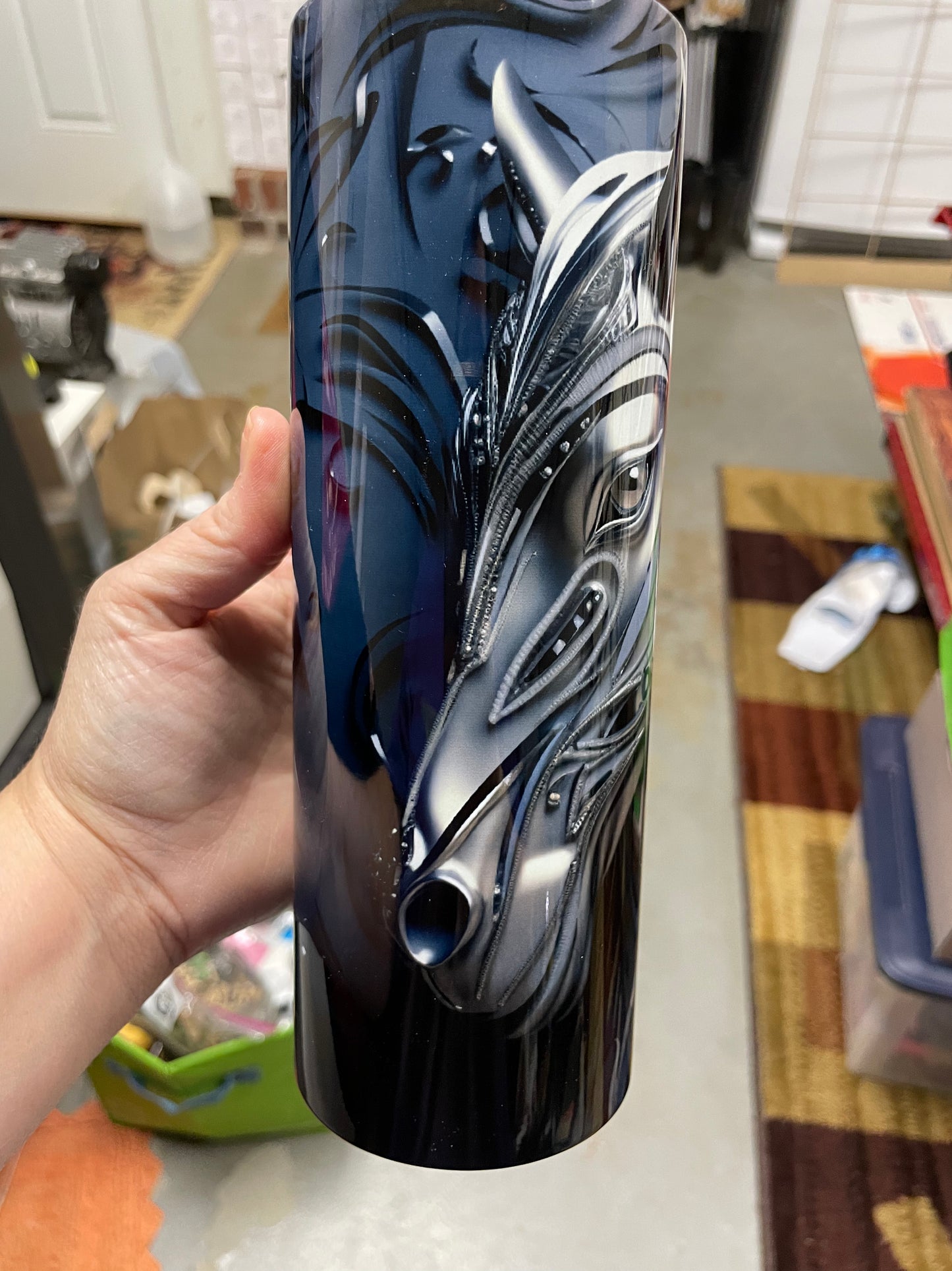 Metallic Horse Tumbler