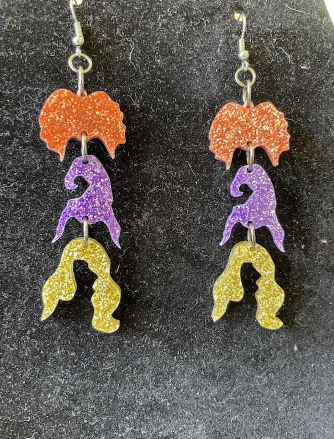 Hocus Pocus dangle earrings