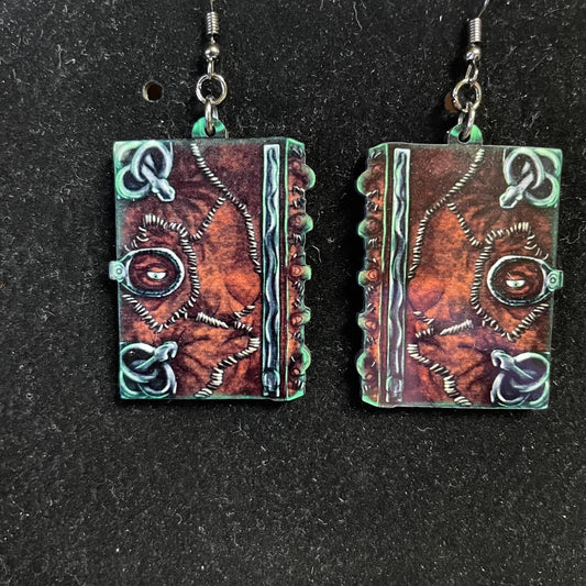 Hocus Pocus Spell Book Earrings