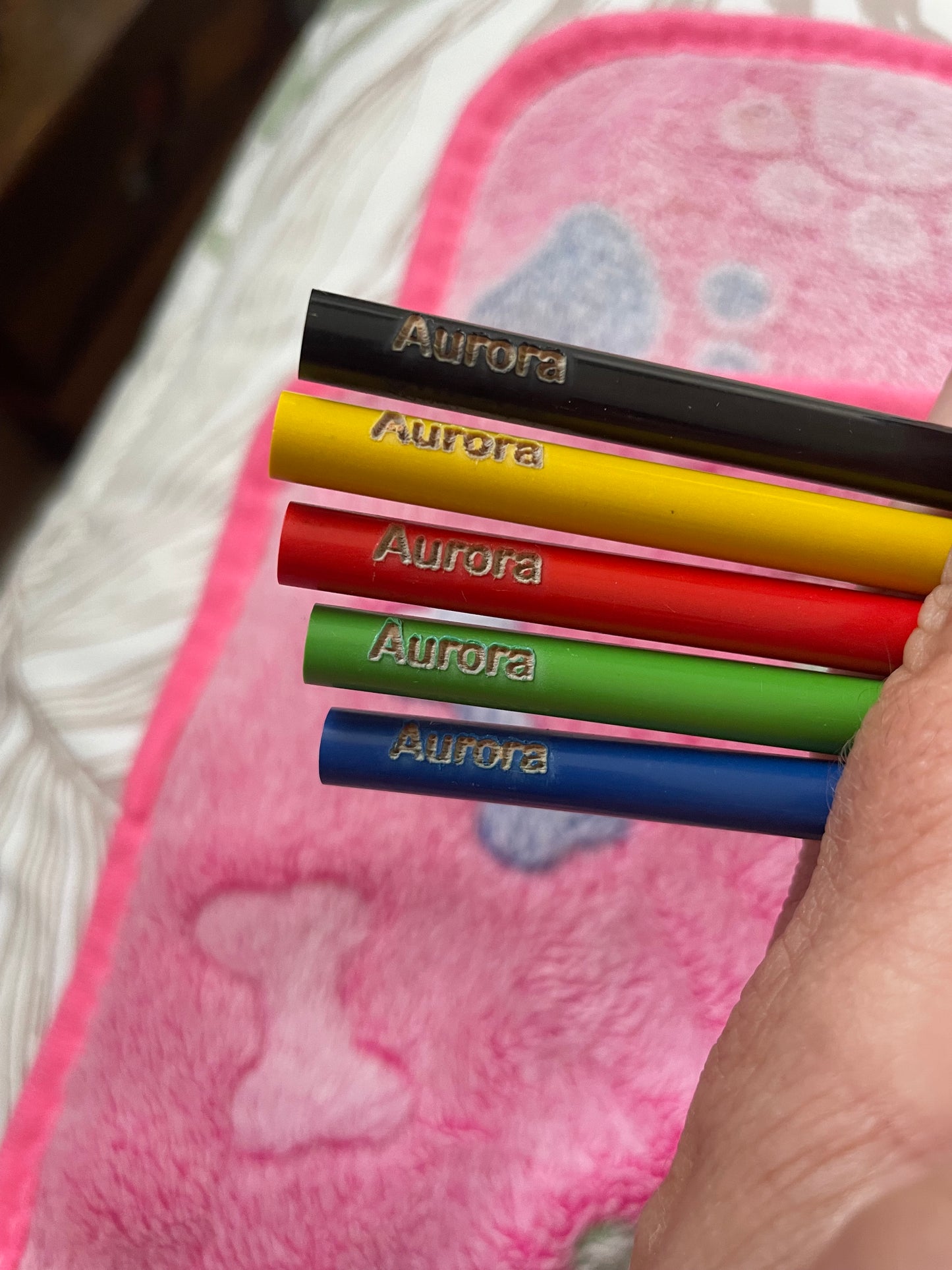 Personalized pencils and colored pencils