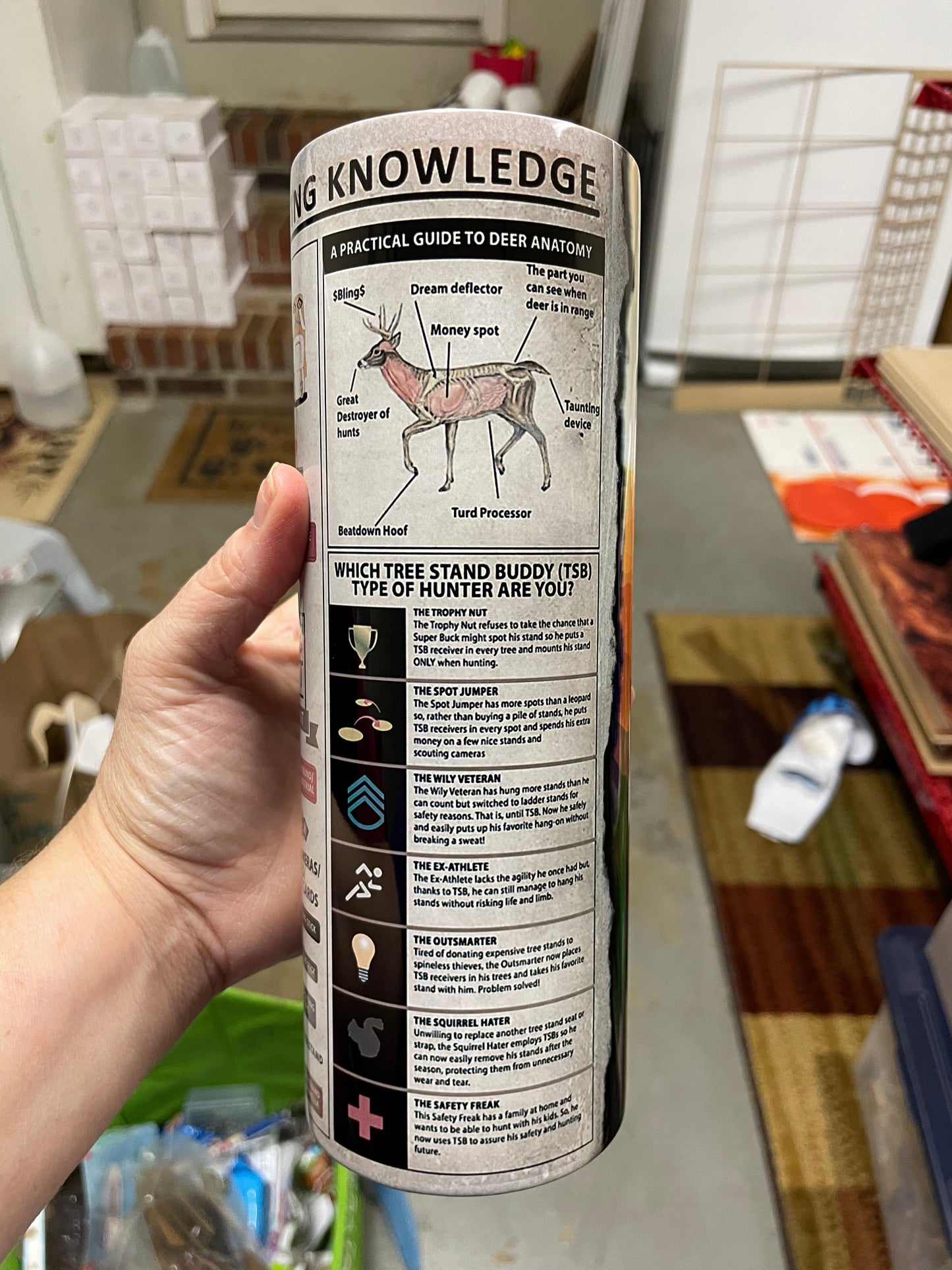 Deer Hunting Knowledge tumbler