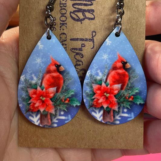 Cardinal Teardrop earrings