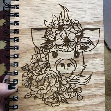 Floral Pig Journal