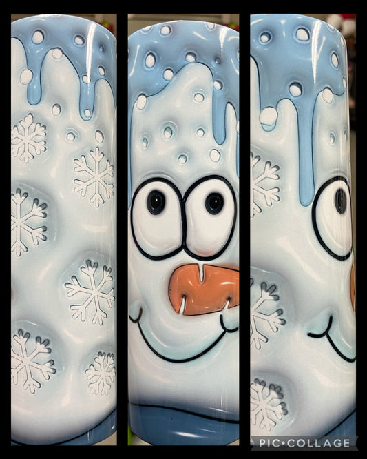 Puffy Snowman Tumbler