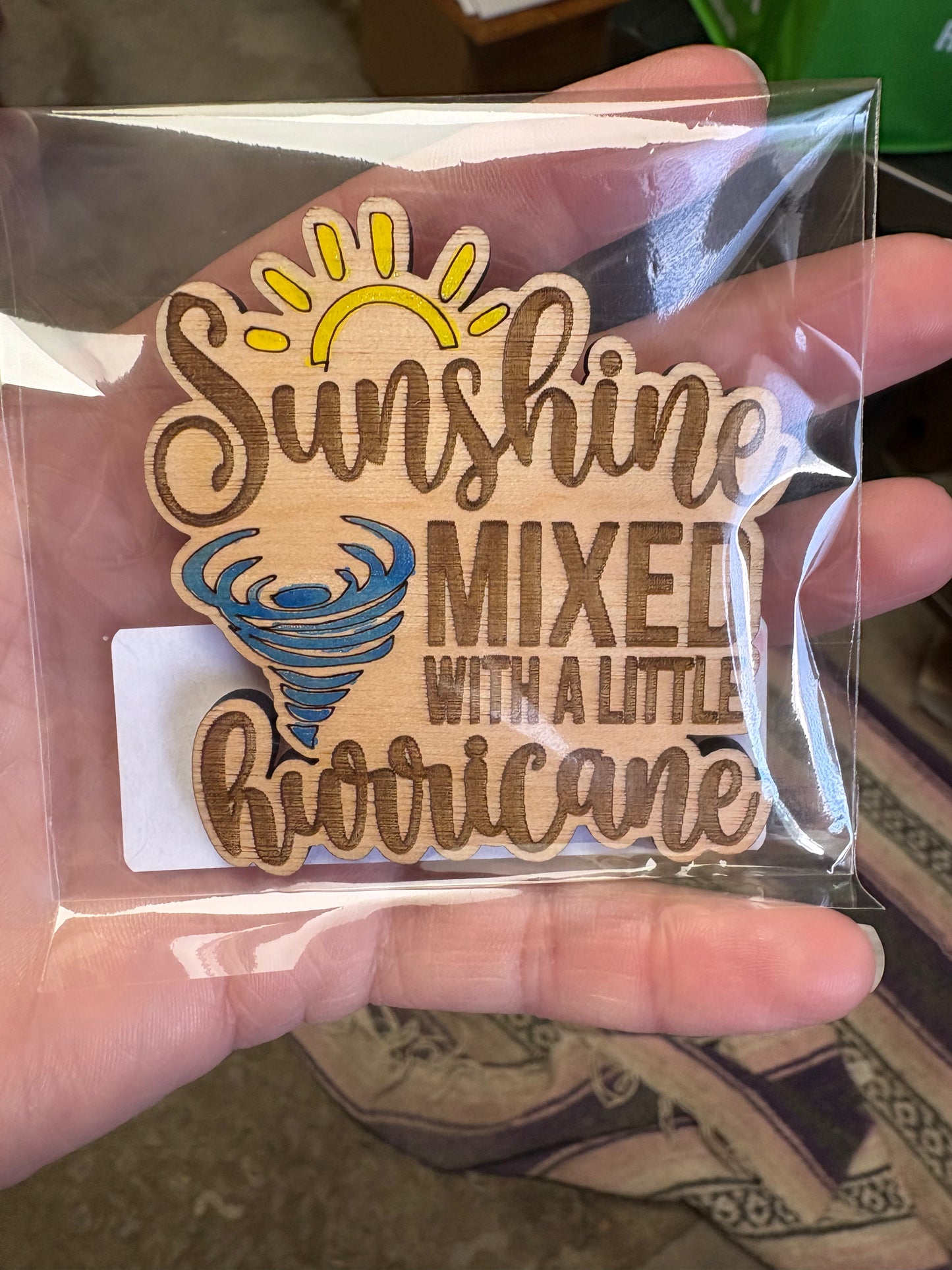 Sunshine mixed with a little hurricane